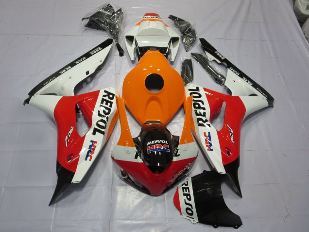 Orange Repsol 2006-2007 Honda CBR1000RR Motorrad Verkleidungen Orange Repsol 2006-2007 Honda CBR1000RR Motorrad Verkleidungen