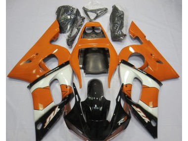 Orange Weiß & Schwarz 1998-2002 Yamaha R6 Motorrad Verkleidungen