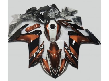 Orange & Schwarz Glänzend 2015-2018 Yamaha R3 Motorrad Verkleidungen