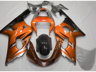 Orange & Silber 2001-2003 Suzuki GSXR 600-750 Motorrad Verkleidungen