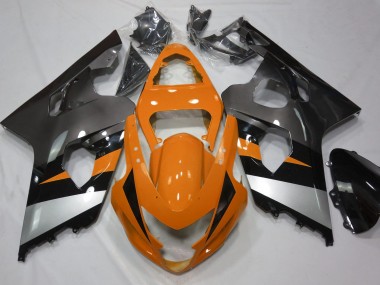 Orange & Silber 2004-2005 Suzuki GSXR 600-750 Motorrad Verkleidungen