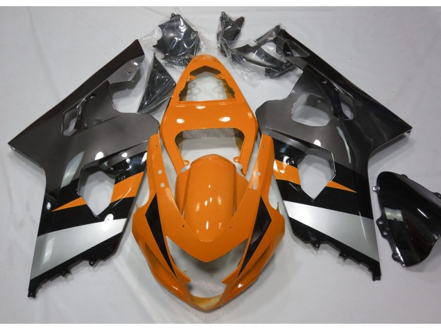 Orange & Silber 2004-2005 Suzuki GSXR 600-750 Motorrad Verkleidungen Orange & Silber 2004-2005 Suzuki GSXR 600-750 Motorrad Verkleidungen