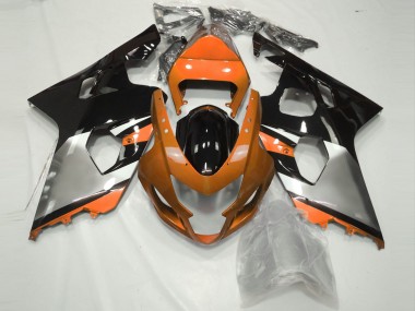 Orange Silber & Schwarz 2004-2005 Suzuki GSXR 600-750 Motorrad Verkleidungen