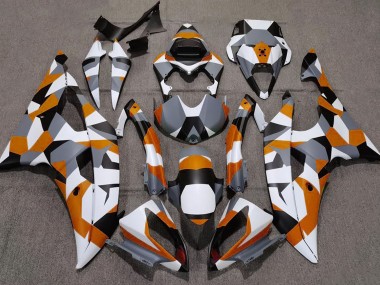 Orange Tarnung Einfarbig 2008-2016 Yamaha R6 Motorrad Verkleidungen