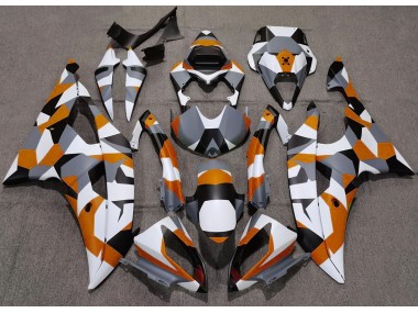 Orange Tarnung Einfarbig 2008-2016 Yamaha R6 Motorrad Verkleidungen