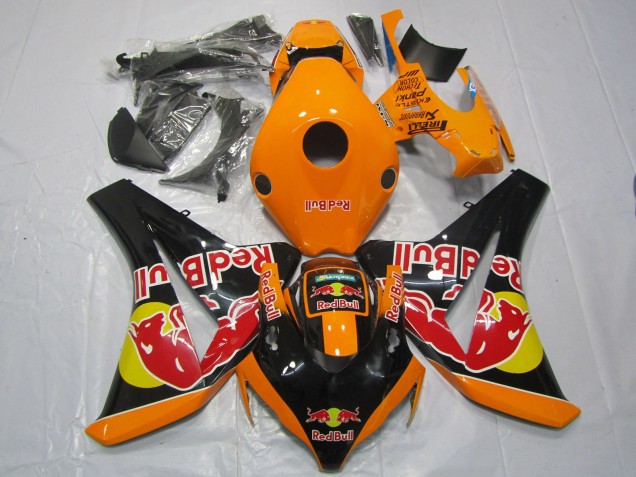 Orangerot Bull 2008-2011 Honda CBR1000RR Motorrad Verkleidungen Orangerot Bull 2008-2011 Honda CBR1000RR Motorrad Verkleidungen