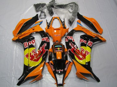 Orangerot Bull 2011-2015 Kawasaki ZX10R Motorrad Verkleidungen