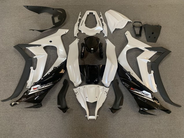 Perlweiß & Schwarz 2011-2015 Kawasaki ZX10R Motorrad Verkleidungen Perlweiß & Schwarz 2011-2015 Kawasaki ZX10R Motorrad Verkleidungen
