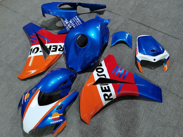 Perlblau Repsol Stil 2008-2011 Honda CBR1000RR Motorrad Verkleidungen Perlblau Repsol Stil 2008-2011 Honda CBR1000RR Motorrad Verkleidungen