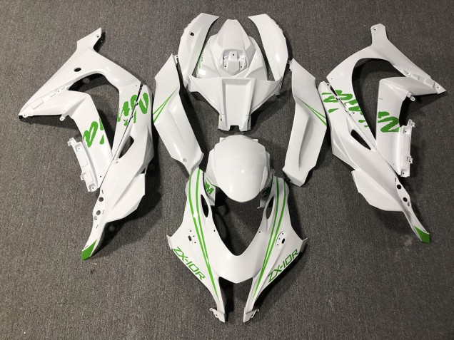 Perlgrün Weiß Kawi 2016-2019 Kawasaki ZX10R Motorrad Verkleidungen Perlgrün Weiß Kawi 2016-2019 Kawasaki ZX10R Motorrad Verkleidungen