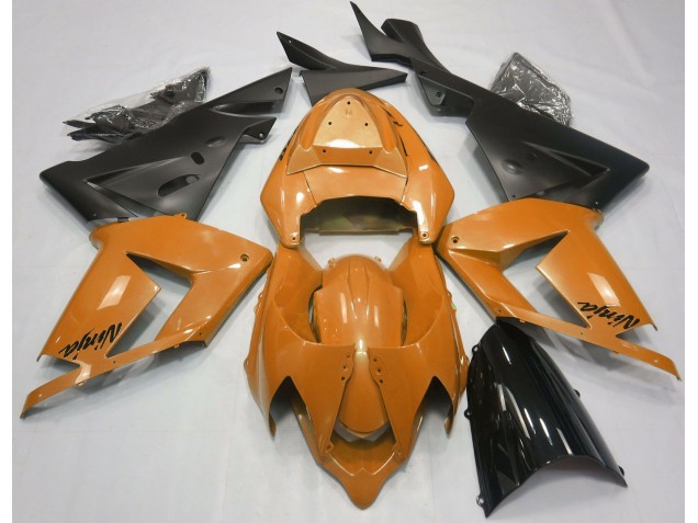 Perlorange & Schwarz 2004-2005 Kawasaki ZX10R Motorrad Verkleidungen Perlorange & Schwarz 2004-2005 Kawasaki ZX10R Motorrad Verkleidungen