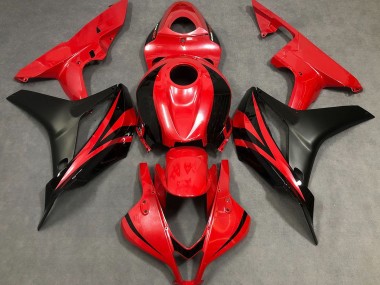 Perlrot & Schwarz 2007-2008 Honda CBR600RR Motorrad Verkleidungen