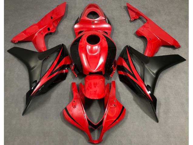 Perlrot & Schwarz 2007-2008 Honda CBR600RR Motorrad Verkleidungen Perlrot & Schwarz 2007-2008 Honda CBR600RR Motorrad Verkleidungen