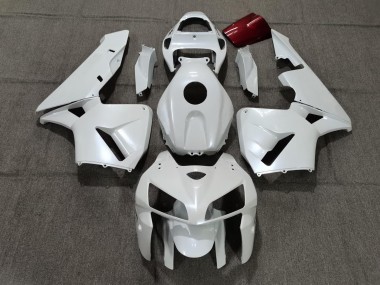 Perlweiss 2005-2006 Honda CBR600RR Motorrad Verkleidungen