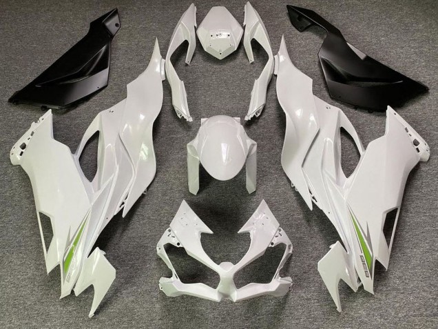 Perlweiss 2019-2023 Kawasaki ZX6R Motorrad Verkleidungen Perlweiss 2019-2023 Kawasaki ZX6R Motorrad Verkleidungen