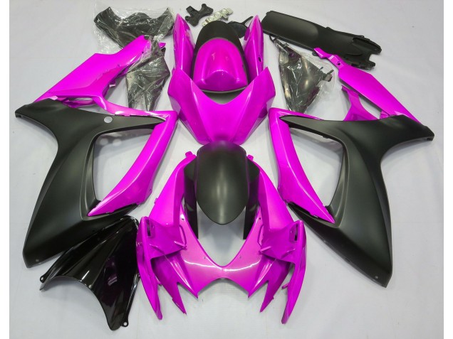 Pink 2006-2007 Suzuki GSXR 600-750 Motorrad Verkleidungen Pink 2006-2007 Suzuki GSXR 600-750 Motorrad Verkleidungen