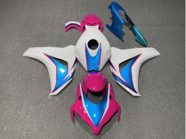 Pink & Blau Glänzend 2008-2011 Honda CBR1000RR Motorrad Verkleidungen