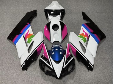 Pink & Blaue Flagge 2004-2005 Honda CBR1000RR Motorrad Verkleidungen
