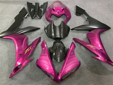 Pink & Kohlefaser Stil 2004-2006 Yamaha R1 Motorrad Verkleidungen