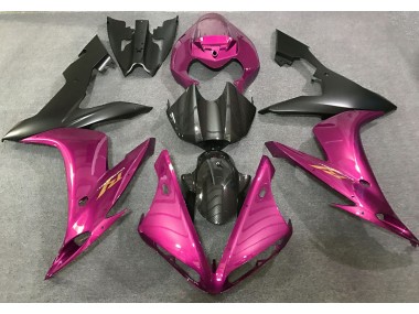 Pink & Kohlefaser Stil 2004-2006 Yamaha R1 Motorrad Verkleidungen