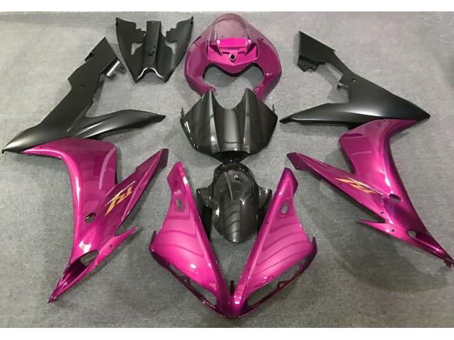 Pink & Kohlefaser Stil 2004-2006 Yamaha R1 Motorrad Verkleidungen Pink & Kohlefaser Stil 2004-2006 Yamaha R1 Motorrad Verkleidungen