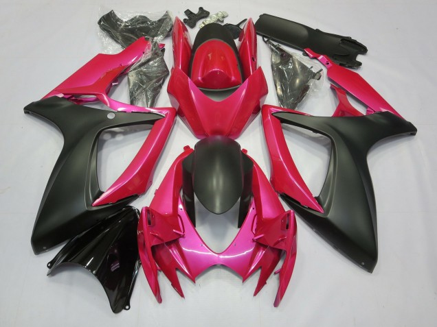 Pink & Matt 2006-2007 Suzuki GSXR 600-750 Motorrad Verkleidungen Pink & Matt 2006-2007 Suzuki GSXR 600-750 Motorrad Verkleidungen