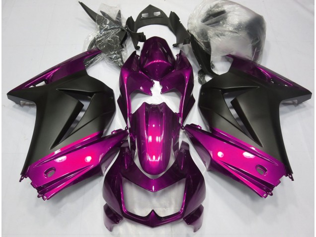 Pink & Matt Schwarz 2008-2012 Kawasaki Ninja 250 Motorrad Verkleidungen Pink & Matt Schwarz 2008-2012 Kawasaki Ninja 250 Motorrad Verkleidungen