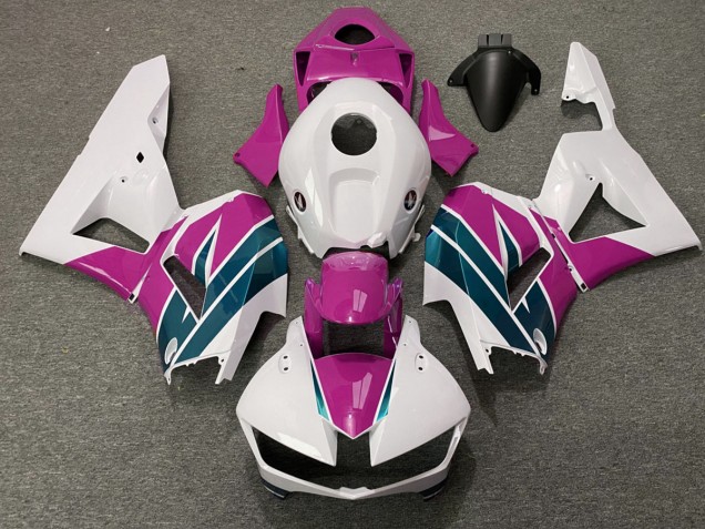 Pink & Smaragd Glänzend 2013-2023 Honda CBR600RR Motorrad Verkleidungen Pink & Smaragd Glänzend 2013-2023 Honda CBR600RR Motorrad Verkleidungen
