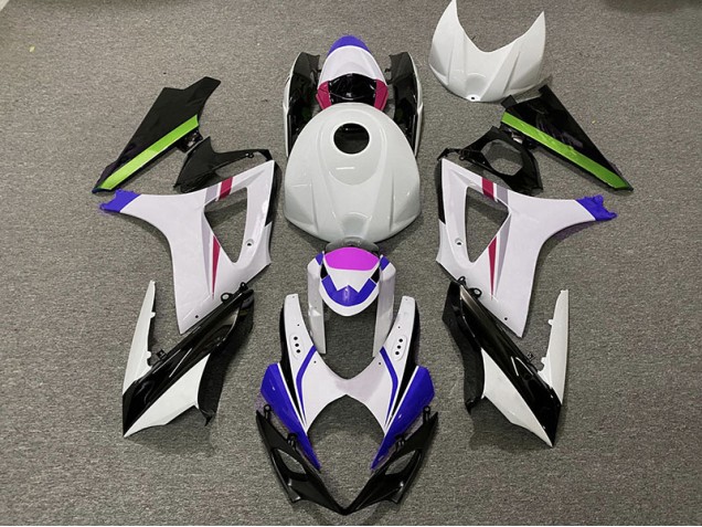 Rennfarben 2 2007-2008 Suzuki GSXR 1000 Motorrad Verkleidungen Rennfarben 2 2007-2008 Suzuki GSXR 1000 Motorrad Verkleidungen