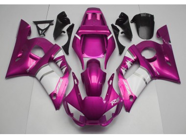 Rosa & Weiß 1998-2002 Yamaha R6 Motorrad Verkleidungen