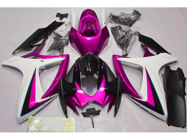 Rosa & Weiß 2006-2007 Suzuki GSXR 600-750 Motorrad Verkleidungen Rosa & Weiß 2006-2007 Suzuki GSXR 600-750 Motorrad Verkleidungen