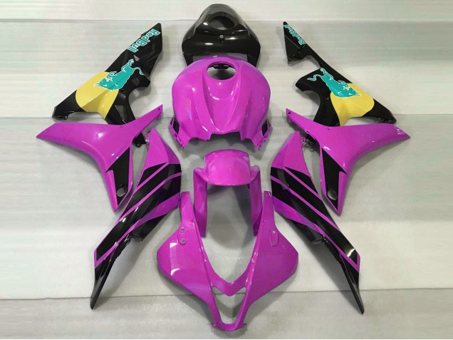 Rosa & Blaugrün Bull 2007-2008 Honda CBR600RR Motorrad Verkleidungen Rosa & Blaugrün Bull 2007-2008 Honda CBR600RR Motorrad Verkleidungen