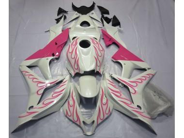 Rosa Flamme 2007-2008 Honda CBR600RR Motorrad Verkleidungen