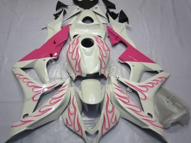 Rosa Flamme 2007-2008 Honda CBR600RR Motorrad Verkleidungen