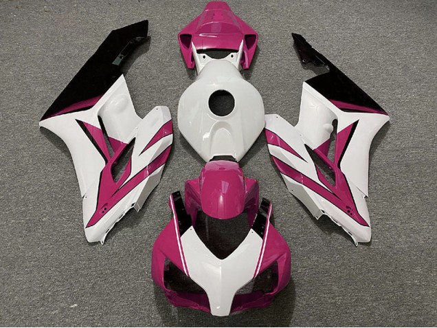 Rosa Weiß & Glanz Schwarz 2004-2005 Honda CBR1000RR Motorrad Verkleidungen Rosa Weiß & Glanz Schwarz 2004-2005 Honda CBR1000RR Motorrad Verkleidungen