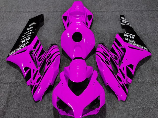 Rosa Glänzend Flame 2004-2005 Honda CBR1000RR Motorrad Verkleidungen Rosa Glänzend Flame 2004-2005 Honda CBR1000RR Motorrad Verkleidungen