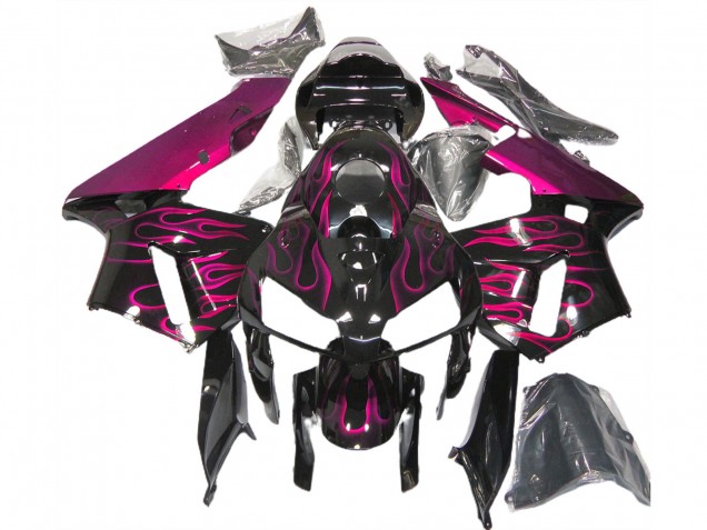 Rosa Glänzend Flame 2005-2006 Honda CBR600RR Motorrad Verkleidungen Rosa Glänzend Flame 2005-2006 Honda CBR600RR Motorrad Verkleidungen