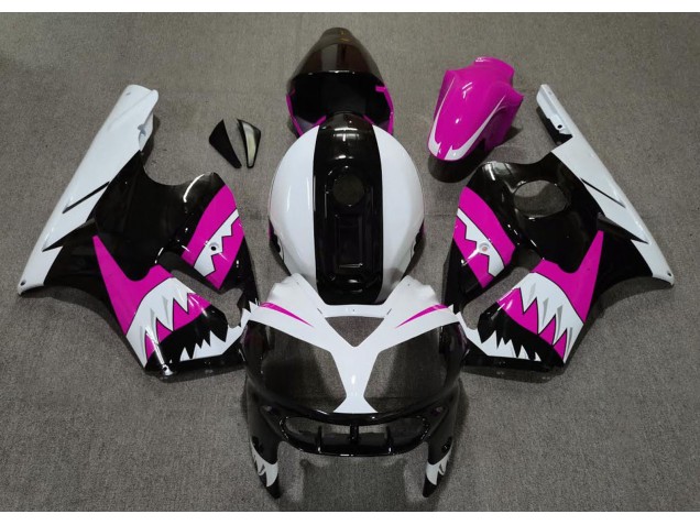 Rosa Hai 2002-2005 Kawasaki ZX12R Motorrad Verkleidungen Rosa Hai 2002-2005 Kawasaki ZX12R Motorrad Verkleidungen