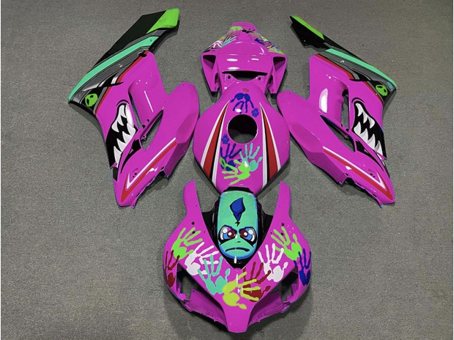 Rosa Hai 2004-2005 Honda CBR1000RR Motorrad Verkleidungen Rosa Hai 2004-2005 Honda CBR1000RR Motorrad Verkleidungen