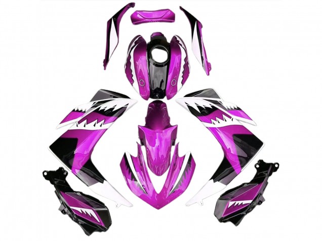 Rosa Hai 2015-2018 Yamaha R3 Motorrad Verkleidungen Rosa Hai 2015-2018 Yamaha R3 Motorrad Verkleidungen