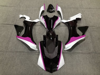 Rosa Schwarz & Weiß 2015-2019 Yamaha R1 Motorrad Verkleidungen