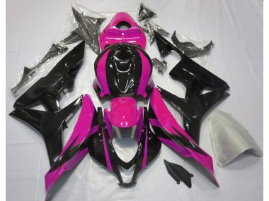 Rosa & Schwarz OEM Design 2007-2008 Honda CBR600RR Motorrad Verkleidungen