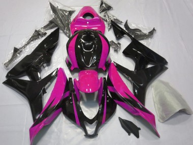Rosa & Schwarz OEM Design 2007-2008 Honda CBR600RR Motorrad Verkleidungen