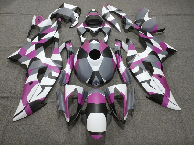 Rosa Tarnung Einfarbig 2008-2016 Yamaha R6 Motorrad Verkleidungen Rosa Tarnung Einfarbig 2008-2016 Yamaha R6 Motorrad Verkleidungen