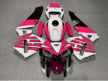 Rosa & Weiße Flügel 2005-2006 Honda CBR600RR Motorrad Verkleidungen