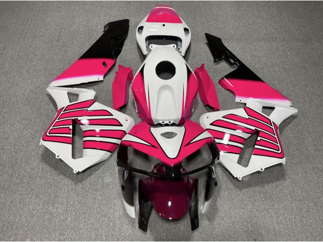 Rosa & Weiße Flügel 2005-2006 Honda CBR600RR Motorrad Verkleidungen Rosa & Weiße Flügel 2005-2006 Honda CBR600RR Motorrad Verkleidungen