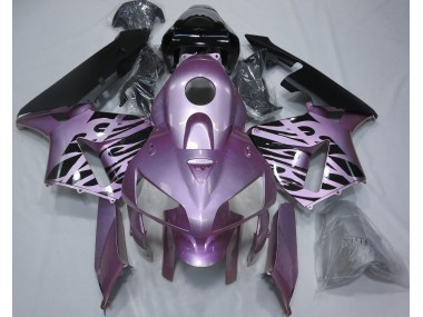 Rosaviolett Flamme 2005-2006 Honda CBR600RR Motorrad Verkleidungen