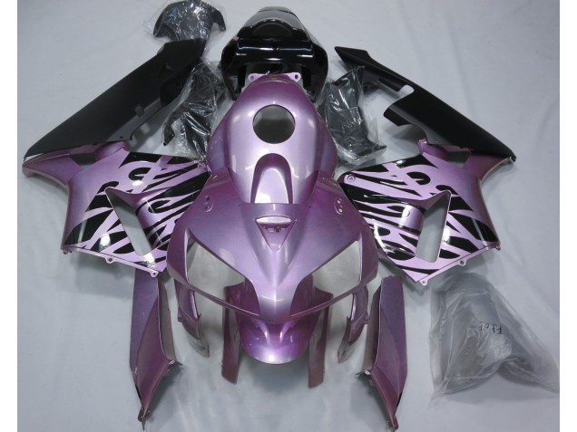 Rosaviolett Flamme 2005-2006 Honda CBR600RR Motorrad Verkleidungen Rosaviolett Flamme 2005-2006 Honda CBR600RR Motorrad Verkleidungen