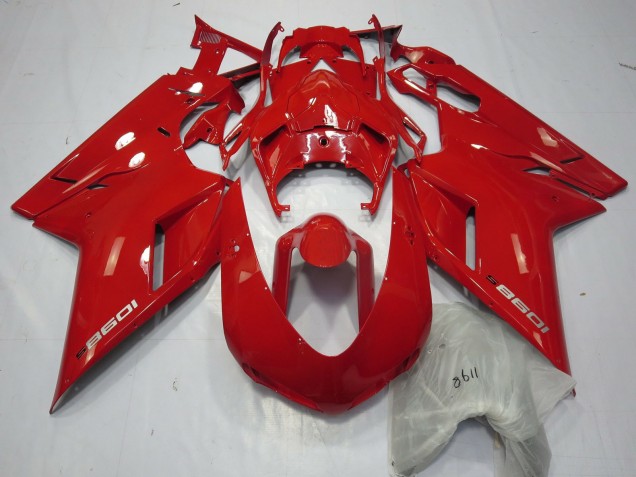 Rot 1098 2007-2014 Ducati 848 1098 1198 Motorrad Verkleidungen Rot 1098 2007-2014 Ducati 848 1098 1198 Motorrad Verkleidungen