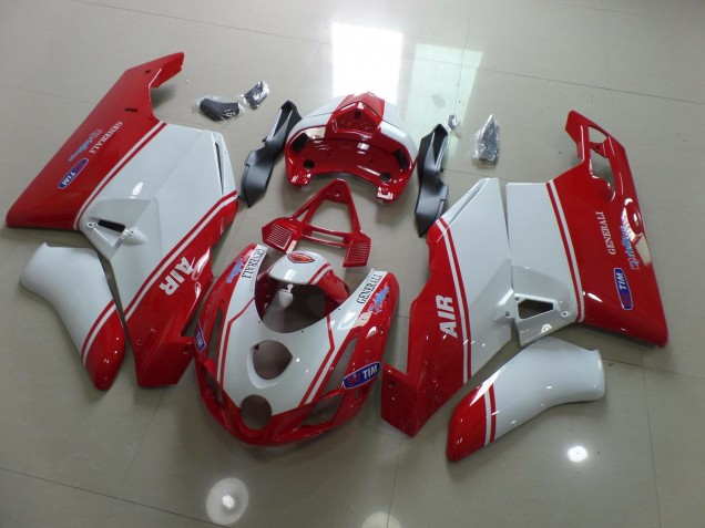 Rot & Weiß 2003-2004 Ducati 749 999 Motorrad Verkleidungen Rot & Weiß 2003-2004 Ducati 749 999 Motorrad Verkleidungen